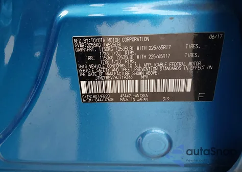 2017 Toyota Rav4 Le from USA, damaged, VIN JTMZFREV7HJ719346